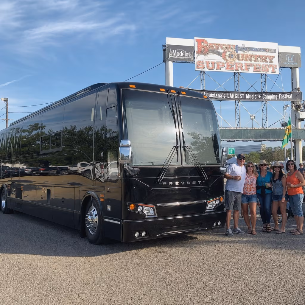 Rent a Bus to Bayou Country Superfest