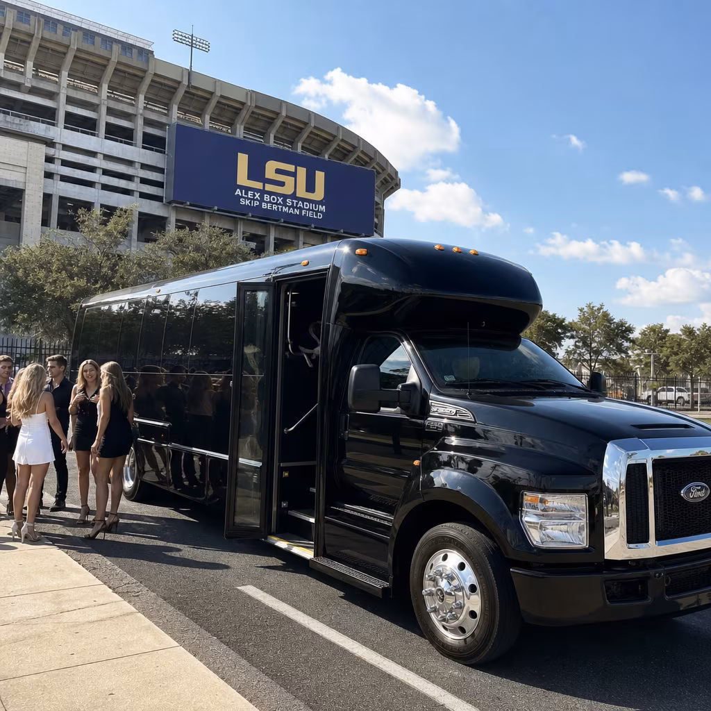 Rent a Bus to Alex Box Stadium
