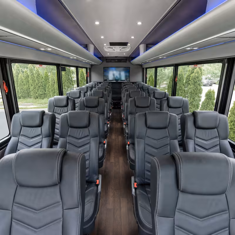 15-35 Passenger Minibus Interior