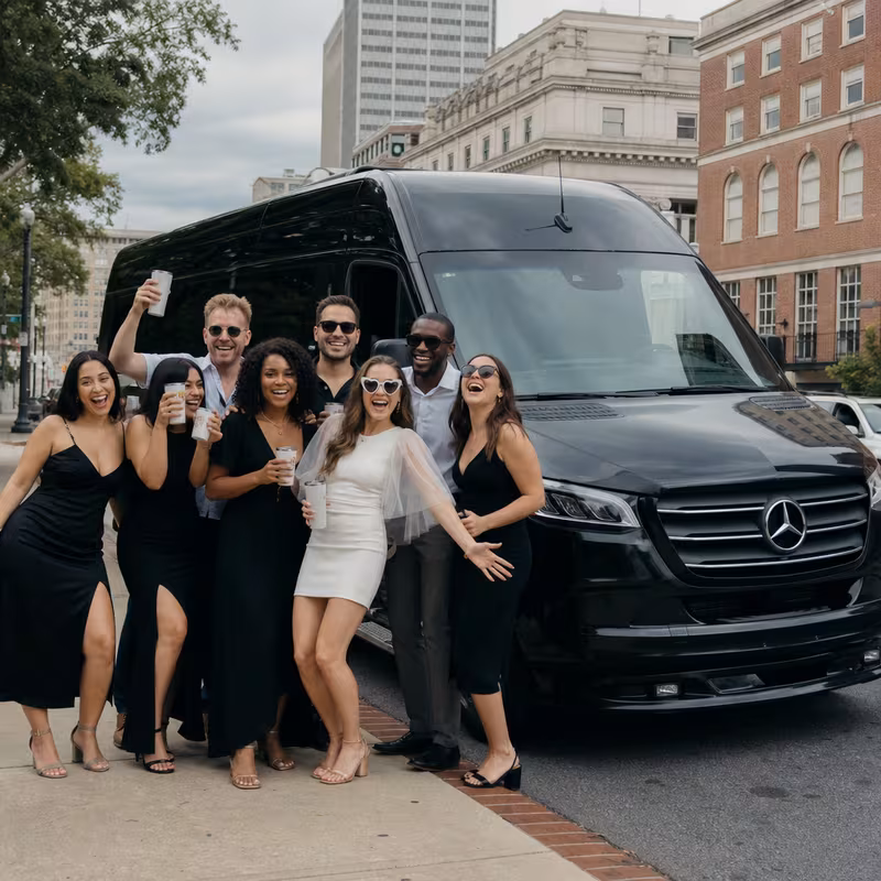 Baton Rouge Bachelor & Bachelorette Transportation fleet vehicle