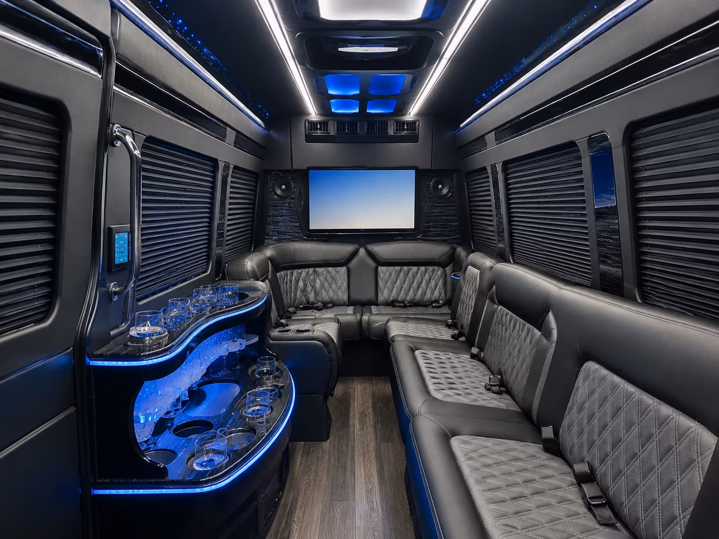 Baton Rouge Airport Shuttle & Transportation party bus exterior
