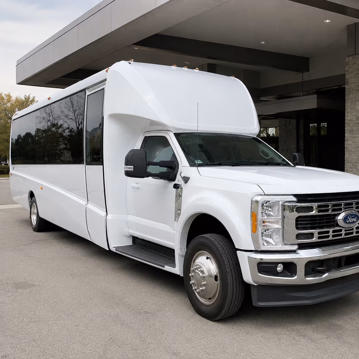 Baton Rouge Airport Shuttle & Transportation party bus exterior