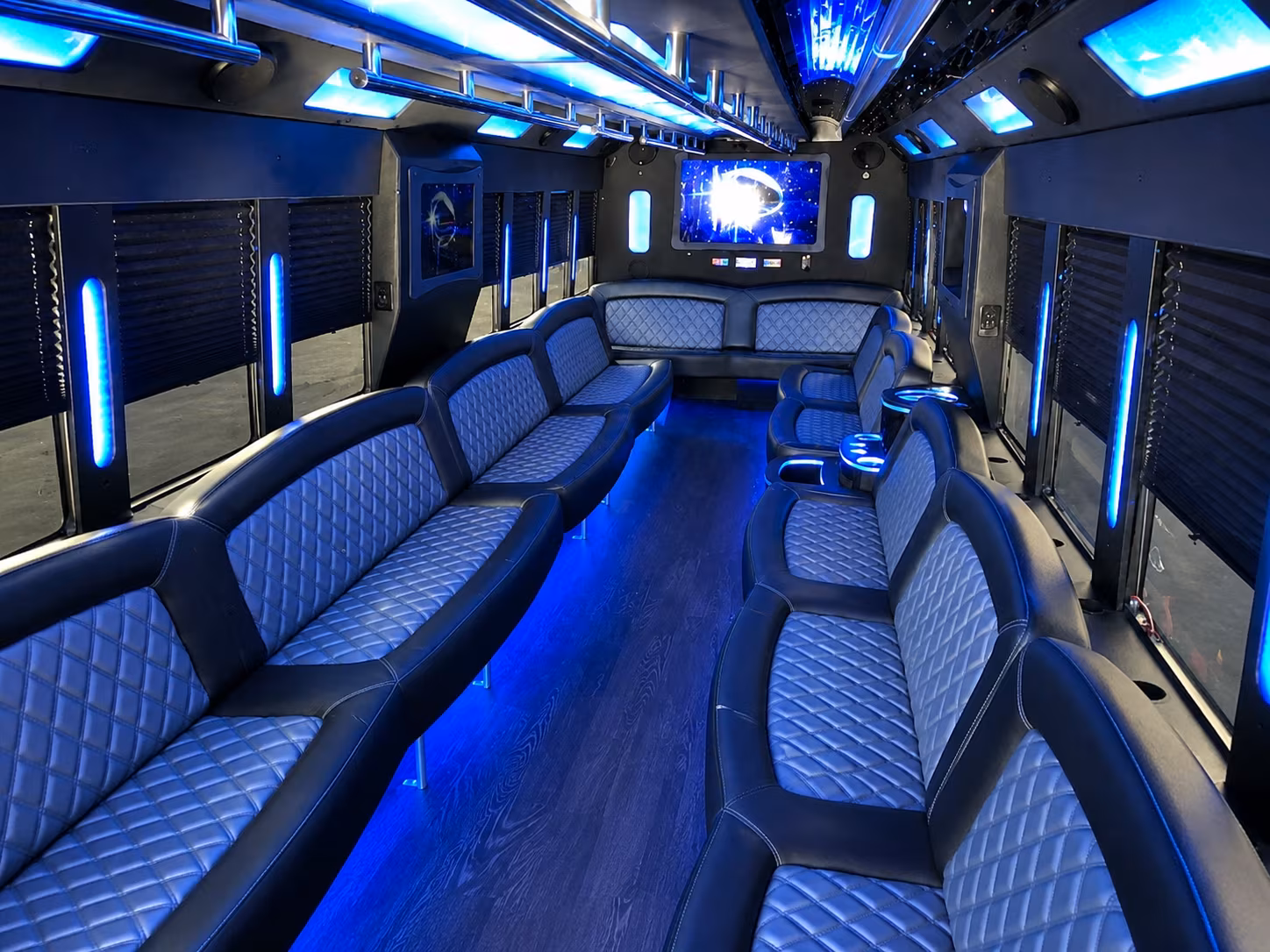 Baton Rouge Bachelor & Bachelorette Transportation party bus exterior