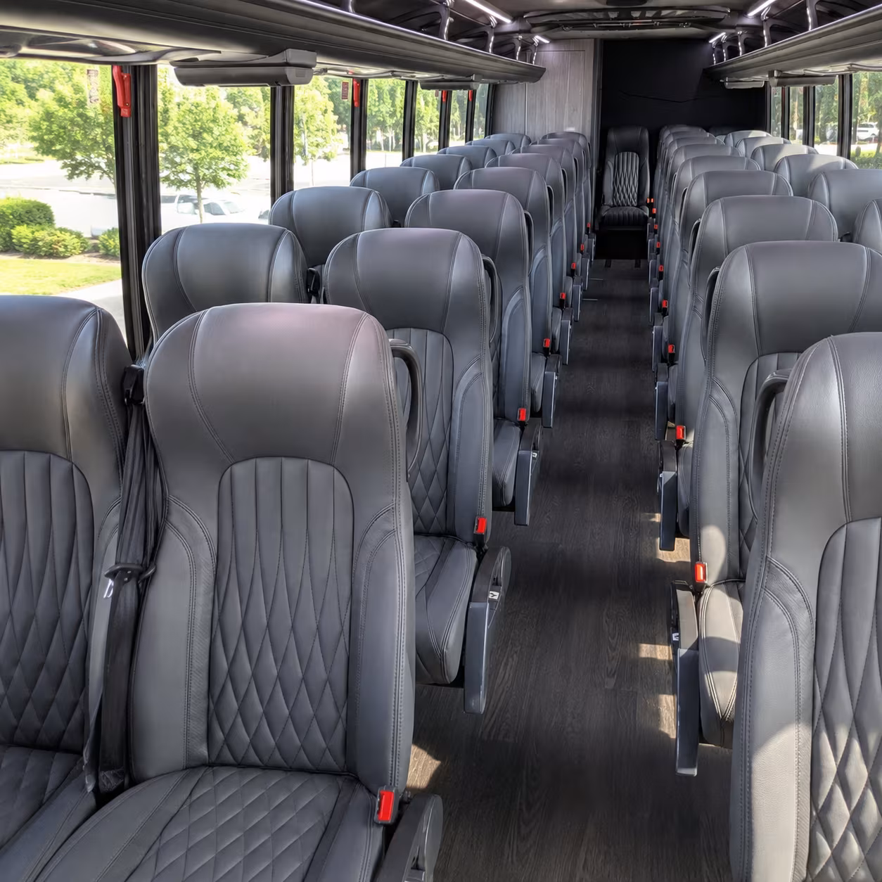 Baton Rouge Corporate Transportation party bus interior