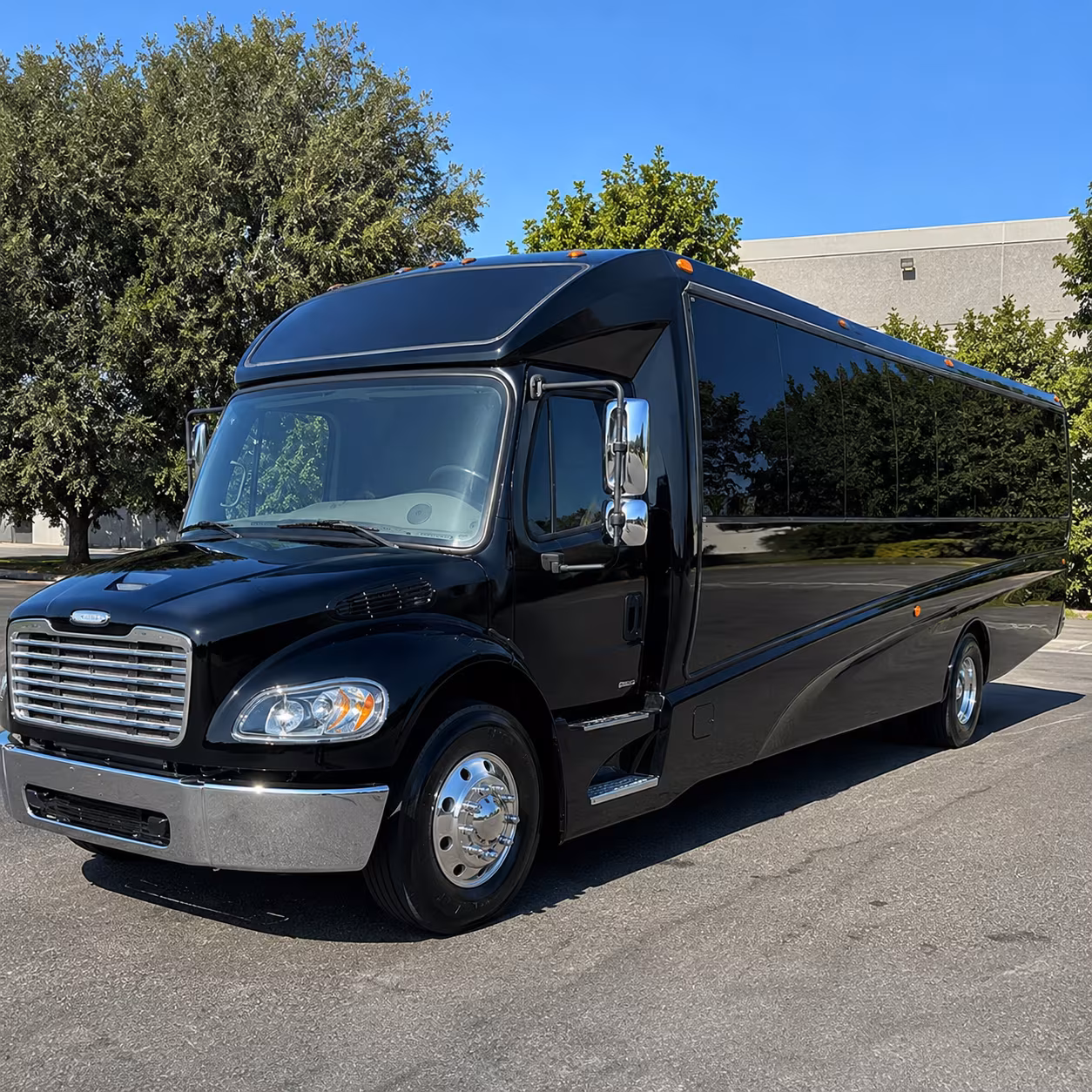 Baton Rouge School Event Transportation party bus exterior