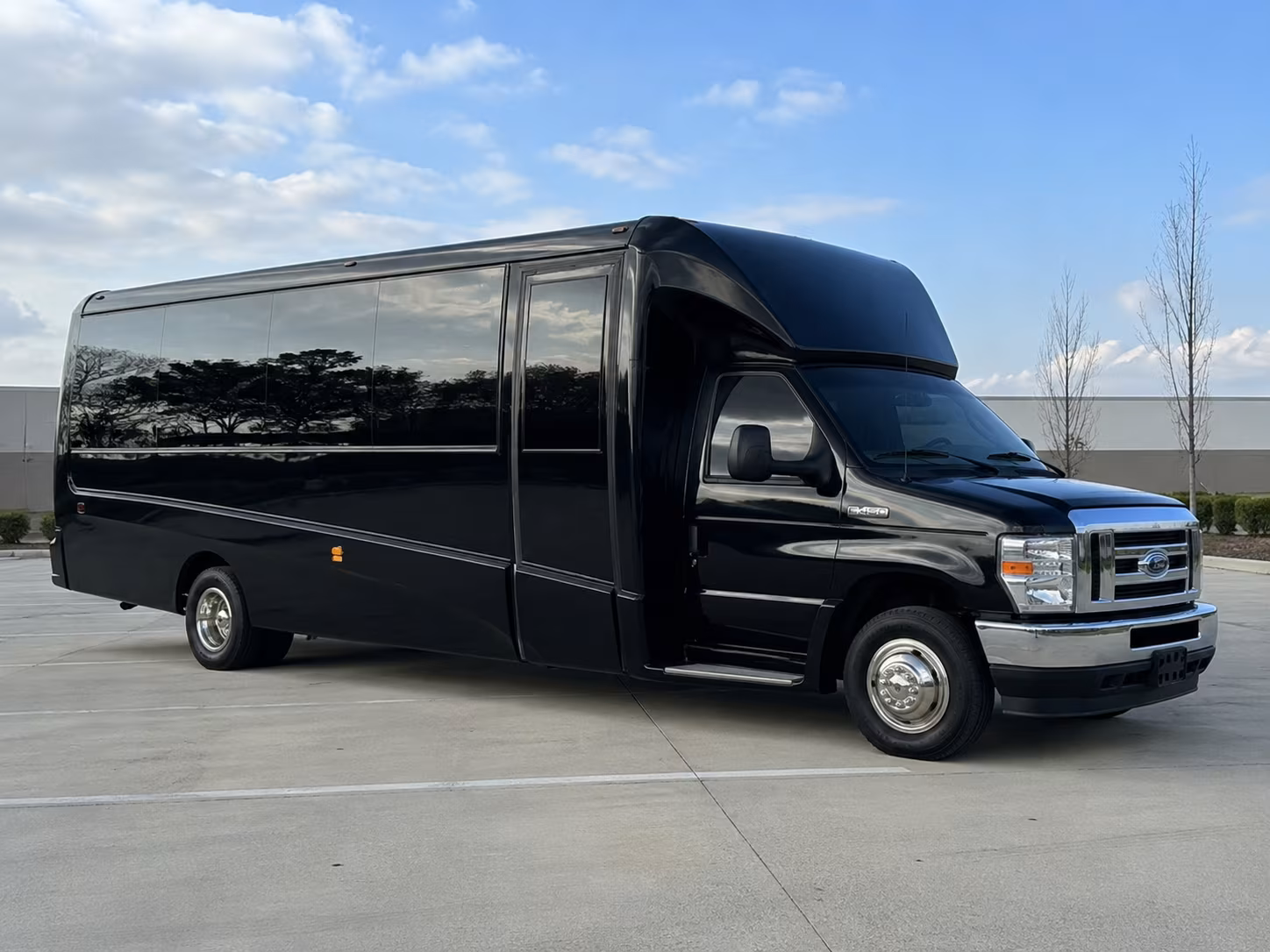 Baton Rouge School Event Transportation party bus exterior