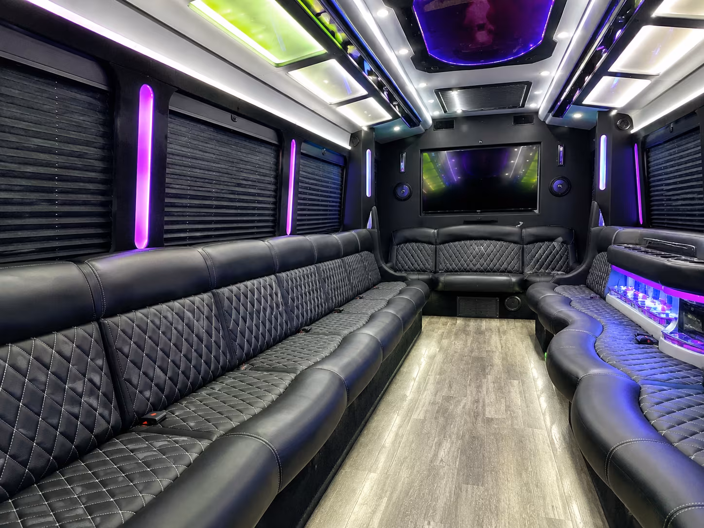 Baton Rouge Sporting Event Transportation party bus exterior
