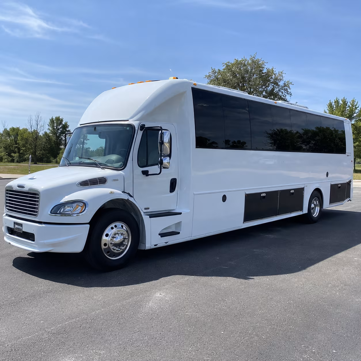 Baton Rouge Wedding Transportation party bus exterior
