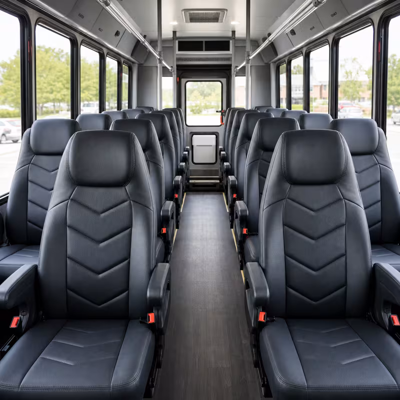 15-35 Passenger Minibus Interior
