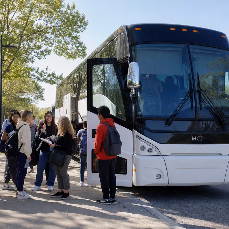 Black Mercedes Sprinter van staged for an Baton Rouge School Transportation group